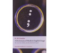 Dictionary Of Modern English Usage by H W Fowler | Paperback | 2010
