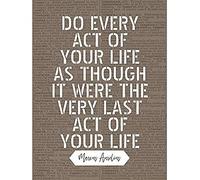 Artery8 Dictionary Quote Marcus Aurelius Every Act Last Unframed Wall Art Print Poster Home Decor Premium