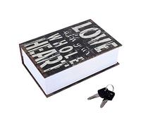 Dictionary Secret Book, Portable Cash Jewelry Passport Storage Box, 18 * 11.5 * 5.5cm, for Home,Office(Love Type)