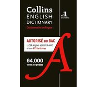Dictionnaire anglais unilingue - format poche - autorisé au bac spécialités LLCER Anglais et LLCER-AMC + BTS tertiaires