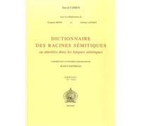 Dictionnaire des racines sémitiques ou attestées dans les langues sémitiques, fasc. 2: Fascicule 2
