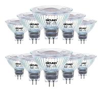 DiCUNO Dimmable GU5.3 MR16 LED Light Bulbs, 12V Spotlight Bulb, 6W Equivalent to 60W Halogen, Natural White 4000K, 440LM, 40° Beam Angle Bi-Pin Base Track Light, 10 Packs