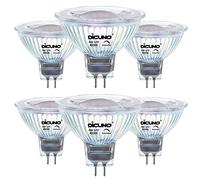 DiCUNO Dimmable GU5.3 MR16 LED Light Bulbs, 12V Spotlight Bulb, 6W Equivalent to 60W Halogen, Natural White 4000K, 440LM, 40° Beam Angle Bi-Pin Base Track Light, 6 Packs