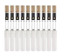 DiCUNO E12 Length Adjustable Bulb Socket, Candelabra Base Bulb Holder with Cardboard Insulator and Plastic Candle Cover Sleeves, 10-Pack