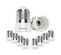 DiCUNO E27 to E14 Socket Adapter, ES to SES Lamp Base Converter,10-Pack | Screw to Small Screw Converter, Max Wattage 200W, 0~250V, 165 Degree Heat Resistant