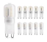 DiCUNO G9 LED Bulb 2W, Equivalent to 20W Halogen, 200LM, Daylight White 5000K, Not Dimmable, 220-240V, Energy Saving Light Bulbs 10-Pack