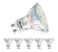 DiCUNO GU10 Dimmable LED Bulb, 4.2W=40W, Daylight White 5000K, 400LM, 6Pcs