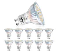 DiCUNO GU10 Dimmable LED Bulb, 4.2W Warm White 2700K Light Bulbs, 40W Halogen Equivalent, 320LM Energy Saving, 120°Beam Angle, AC 220-240V, Glass, 10 Packs