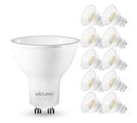 DiCUNO GU10 LED Bulbs Natural White 4000K, 4.5W 710LM Energy Saving GU10 LED Light Bulbs, 60W Halogen Equivalent, Class B Spotlight for Home Lighting Decor, 110° Wide Beam Angle, Not-dimmable, 10 Pcs