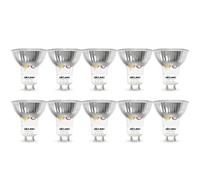 DiCUNO GU10 LED Bulbs, Warm White 2700K, 5W 400LM, 50W Halogen Spotlight, Energy Saving GU10 LED Light Bulbs, Non-dimmable, 120° Beam Angle, AC 220-240V, 10 Packs