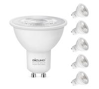 DiCUNO GU10 LED Bulbs Warm White 3000K, 4.5W 380LM Energy Saving GU10 LED Light Bulbs, 40W Halogen Spotlight Equivalent, Non-dimmable for Home Lighting Decor, 38° Beam Angle, 6 Pcs