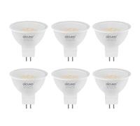 DiCUNO GU5.3 LED Spotlight Bulbs, 12V DC, 3.6W MR16 LED Bulbs, 50W Halogen Equivalent, Warm White 2700K, 110° Beam Angle, 530LM, 2 Pin Base, Non-dimmable, Ideal for Recessed Lighting, 6-Pack