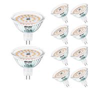 DiCUNO MR16 GU5.3 LED Bulbs, 12V, 6W=70W, Warm White 2700K, 530LM, 10Pcs