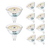 DiCUNO MR16 LED Light Bulbs 6W, GU5.3 Spotlight Bulb 12V, Equivalent to 70W Halogen, Natural White 4000K, 580LM, 120° Beam Angle, GU5.3 Bi-Pin Base Track Light, 10 Packs