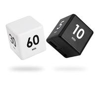Dicunoy 2PCS Kitchen Timer Cube, Cute Productivity Timer, Pomodoro Desk Timer for Shower, Countdown Settings for Reading, Work Tasks, Chore, Home, Gym