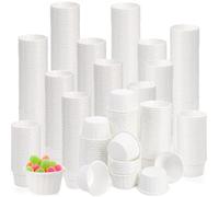 Dicunoy 800 PCS Paper Portion Pots, 30ml/1oz Waxed Paper Medicine Pots, Sauce Cups, Disposable Sample Cups for Tasting, Small Treated Ketchup for Measuring, Dessert, Waterproof Coating