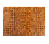 Dicunoy Bamboo Floor Bath Mat, Bathroom Shower Rug, Wooden Toilet Doormats for Shower Doorsteps, Sauna, Tub 60cm L x 40cm W, Wooden Bathroom Accessories