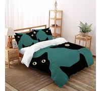 DICVXST 3D Printed Bathroom Watchers Quilt Bedding Girls Boys 3 Piece Microfiber with Pillowcases With Zipper Closure Super King(260x220cm)