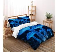 DICVXST 3D Printed Glow Nuns Duvet Cover with for Kids 3 Piece Microfiber with Pillowcases With Zipper Closure Super King(260x220cm)