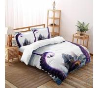 DICVXST 3D Printed Release The Kraken Quilt Cover Single Girls Boys 3 Piece Easy Care with Pillowcases With Zipper Closure King(220x240cm)