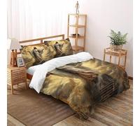 DICVXST 3D Printed The Sermon Duvet Cover Sets Girls Boys 3 Piece Easy Care with Pillowcases With Zipper Closure Super King(260x220cm)