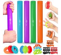 DICYWUDI Flex Therapy Bar and Grip Strength Trainers set, Physical Therapy & Resistance Bar for Golfers Elbow,Tendinitis,Wrist,Forearms Pain, Improve Grip Strength and Relieve Pain