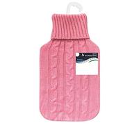 D.I.D Racing Chain Hot Water Bottle with Knitted Cover 2L Pink