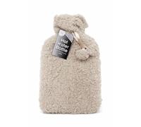 DID 2 Litre Hot Water Bottle with Soft Teddy Plush Cover, Natural Rubber Heat Therapy for Back Shoulders and Legs, Leak Resistant Stopper, Assorted Colours (Random Colour Sent Based on Availability)