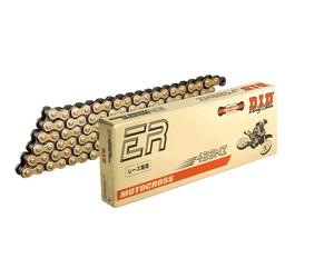 Did 428 NZ Standard Motorcycle Chain Gold/Black with 136 Links and Clip Lock