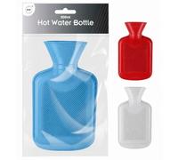 DID 500ml Hot Water Bottle with Soft Teddy Plush Cover, Natural Rubber Heat Therapy for Back Shoulders and Legs, Leak Resistant Stopper, Assorted Colours (Random Colour Sent Based on Availability)