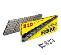 DID 520VX3 Bike X-Ring chain open pitch 520 / 106 links +rivet link