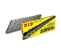 D.I.D Racing Chain X-Ring Chain 520VX3-100 Steel VX High-Performance 100 Links with Connecting Link