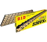 DID (520VX3GB-100) Gold 100 Link High Performance VX Series X-Ring Chain with Connecting Link