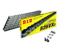 DID 525VX3 X-Ring bike chain open pitch 525 / 122 +rivet link