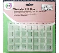 28 Compartments 7 Days a Week 4 Times Weekly Pill Box