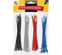 DID Cable Ties Assorted Colours, 120 Pack, 2mm x 150mm