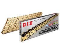 DID chain, 520 ZVMX X-Ring Gold 110 Links Open with Rivet Link
