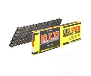 DID D Chain 428 Pitch 140 Links Spring/Clip Link Steel