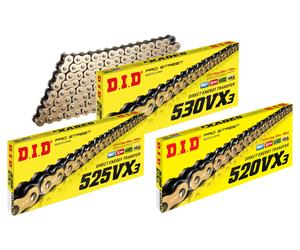 DID Drive chains VX/VX-3 G&B gold-black 530 VX3(G&B) 110 LINKS