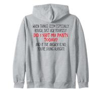 Did I Shit My Pants Today Funny Coworker Sarcastic Work Team Zip Hoodie
