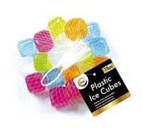 18 Pc Plastic Reusable Square Ice Cubes Multicolour