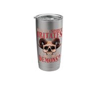 Did My Spirit Irritate Your Demon? Evil Skull Gothic Stainless Steel Insulated Tumbler