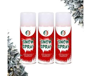 DID® Pack of 3 x 250ml Snow Spray | Perfect for Decorating Christmas Trees | Window Displays | Hanging Wreaths | Glass | Festive Setups | Fun | Experience the Enchantment of Winter All-Year-Round!