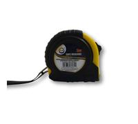 DID Reractable Tape Measure 5m/16ft, Imperial/Metric Measurements with Durable Clip, Griplock Technology (Black/Yellow)