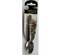 DID Set of 6 Stainless Steel Tea Spoons Bead Design