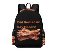 Did Someone Say Bacon Cute Daypack Backpack for Men Women