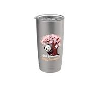 Did Someone Say Hanami Panda Cherry Blossom Stainless Steel Insulated Tumbler