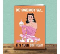 Did Someone Say It's Your Birthday! Katy Perry Birthday Card