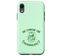Did Someone Say Shenanigans Funny Leprechaun St Patricks Day Case for iPhone XR