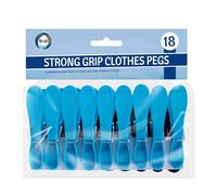 DID Strong Grip Clothes Pegs Heavy Duty Windproof Laundry Clips for Outdoor & Indoor Drying, Durable Plastic Washing Line Pegs with Firm Hold for Clothes & Fabrics, Reusable Bulk Pack (Pack of 18)